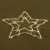 KID 503 B/WW star window decoration with warm white LED lights, close-up