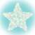 LED star window decoration, warm white, battery powered