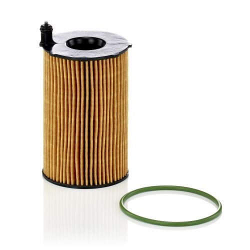 Mann-Filter HU 8005 olajszűrő zöld O-gyűrűvel, Audi A4, A5, A6, A7 és A8 dízel modellekhez - Olajszűrő