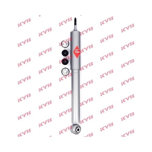 KYB 553158 Gas-A-Just lengéscsillapító Suzuki Grand Vitara modellekhez, egycsöves gáznyomású hátsó lengéscsillapító felső csappal és alsó füllel 