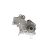 AISIN WPS-006V vízpumpa, elölnézet rögzítési pontokkal, kompatibilis Suzuki Baleno, Grand Vitara, Swift, Vitara, X-90 modellekkel