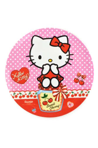 Műanyag Lapostányér - Hello Kitty #rózsaszín-piros 31353391