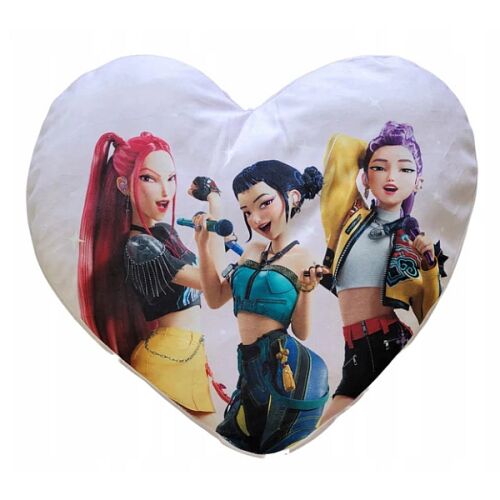 K-POP Demon Hunters szív alakú formapárna 40 cm 179299225 - Dekoráció