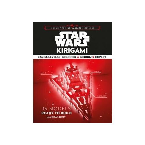 Star Wars Kirigami könyvborító 15 papírmodellel az építéshez, kezdőtől a szakértői szintig - 3D puzzle