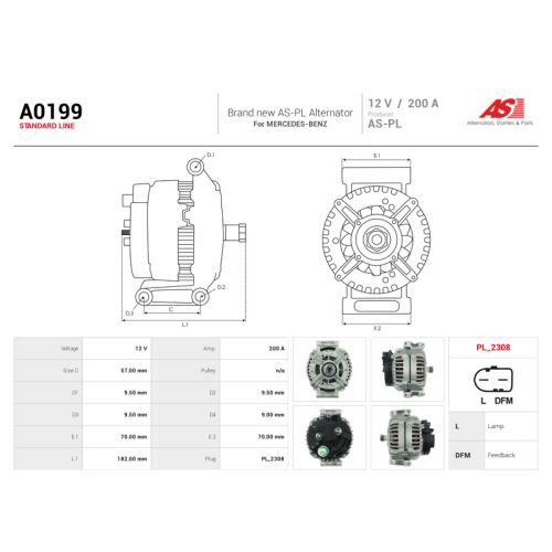 GENERÁTOR MERCEDES VITO CDI 179385605 - Villanymotor