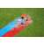 Two kids sliding down the Bestway H2OGO Tsunami Splash Ramp double lane water slide