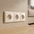 Háromszoros dugalj keret OSTE JNH015-3F Beige 179402697