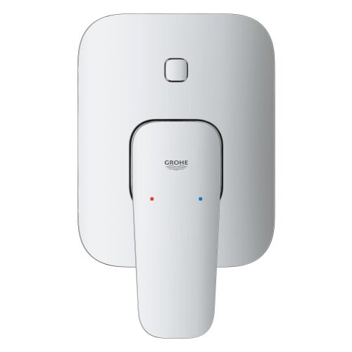 Grohe Cubeo 1017760000 beépített egykaros vezérlőegység, króm felület, elölnézet - Csaptelep szerelvény