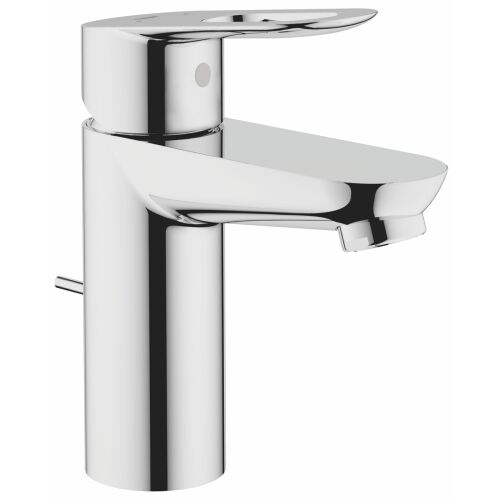 Grohe 32814000 Bauloop egykaros mosdócsaptelep, S méret, króm felület, elölnézet - Grohe