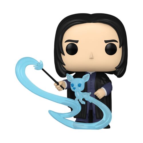 Funko POP! Harry Potter Severus Snape világító kék patrónussal #206 vinyl figura, kicsomagolva, ferde nézet - Mesehős figura