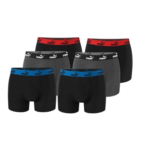 Puma férfi boxeralsó 6 db-os szett [100003547 4468 010] M méret 179448703 - Férfi alsónadrág