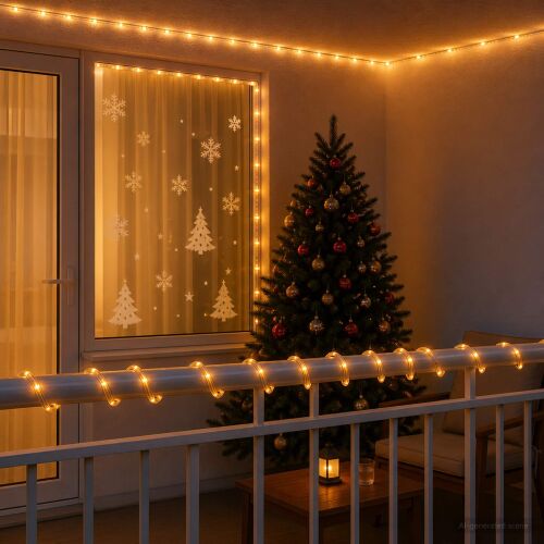 vidaXL Karácsonyi LED fénykábel 480 LED Sárga 20 m