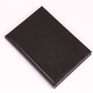 Black leather-look daily planner, RealSystem 2024 - REALSYSTEM