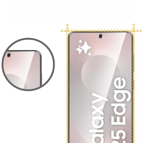 2x Hidrogél fólia Samsung Galaxy S25 Edge-hez, ERBORD Hidrogél fólia 179479849 - Kijelzővédő fólia