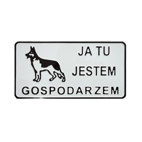 15*29CM-ES TÁBLA ÉN VAGYOK A HÁZISZÁLLÍTÓ - D FÜL P11 179497318 - Jelölés és figyelmeztetés