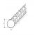 Bordázott kerek acélrúd, átmérő 20 mm, 1000 mm 179497994