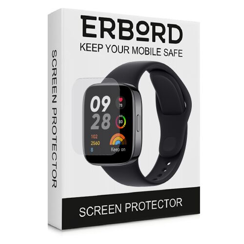 3x ERBORD hidrogél fólia Xiaomi Redmi Watch 3-hoz 179499289 - Okosóra kijelzővédő fólia