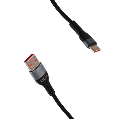 USB-USB C kábel 150 cm fekete 179530502 - USB kábel