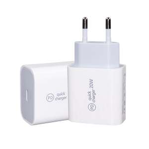 ZMR-AD-15 20W USB-C Quick Charger for iPhone, white - Electronic