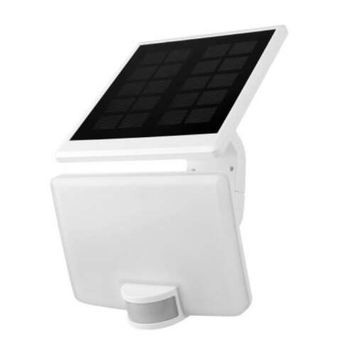 Commel 309-101 Solar-LED-Flutlicht mit Bewegungssensor, weiß