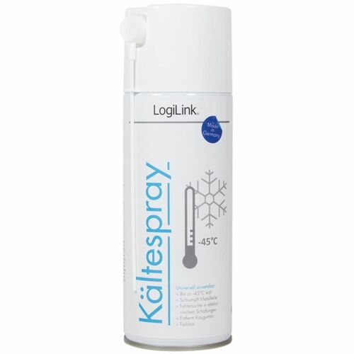LogiLink Kältespray, 400ml, Hűtő spray, -45°C, elektronikához, fémhez és egyebekhez - Számítástechnikai tisztítószer