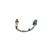 BOSCH 0 258 006 513 Lambda szonda NISSAN Micra, Note, Pathfinder modellekhez, ferde nézet csatlakozóval fehér háttérrel
