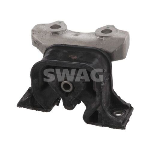 SWAG 40 93 2013 motorfelfüggesztés, jobb oldali, Opel Combo II és Corsa C típusokhoz, fekete gumi és szürke fém, ferde nézet - Jármű csatlakozó és szerelvény