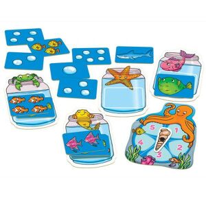 Части за играта Orchard Toys Хвани и преброй: буркани с риби, карти с балончета и въртящо се колело - Настолна игра и Маса за джаги и аксесоари