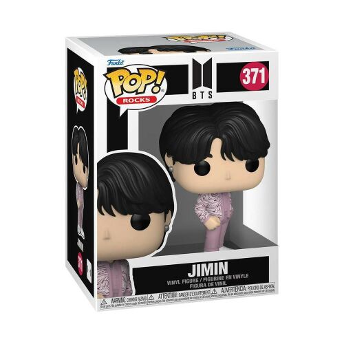 Funko POP! Rocks: BTS - Jimin #371 vinyl figura eredeti csomagolásban, ferde nézet 
