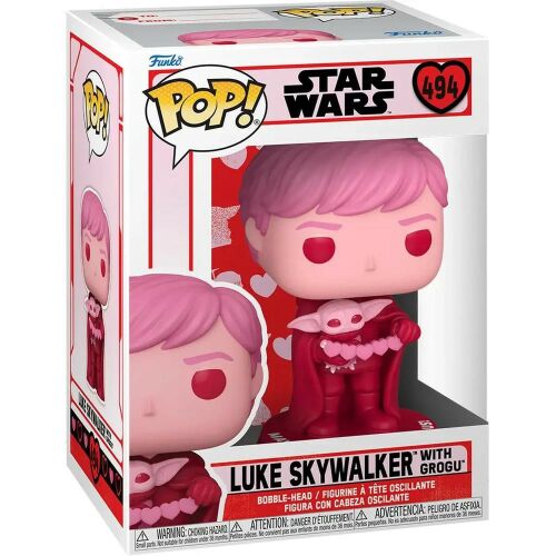 Funko POP! Star Wars: Valentines S2 - Luke & Grogu figura 179654046 - Mesehős figura