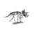 Metal Earth Triceratops 3D fém puzzle, oldalnézet fehér háttérrel