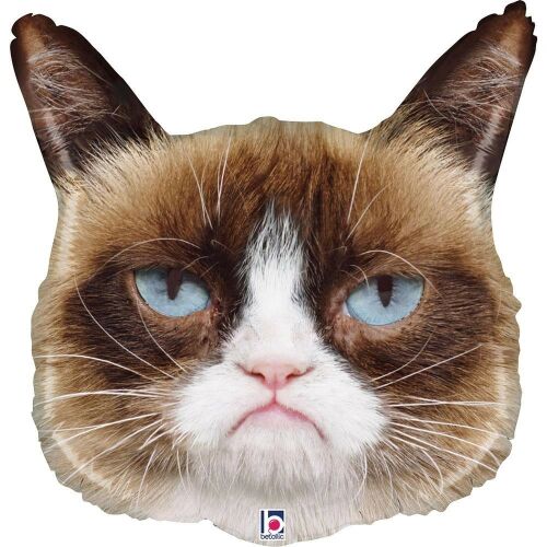 Grumpy Cat Face fólia lufi 61 cm