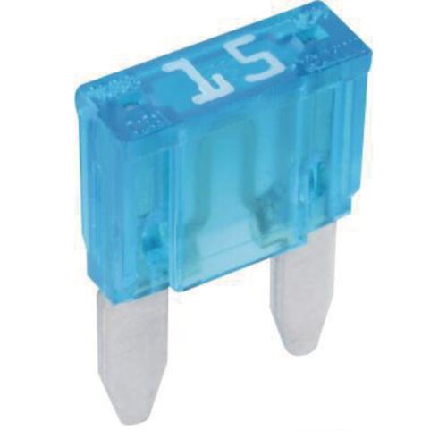 Mini lapos biztosíték 32V 1x15A 10.9x16.3mm kék 179692671 - Késes biztosíték