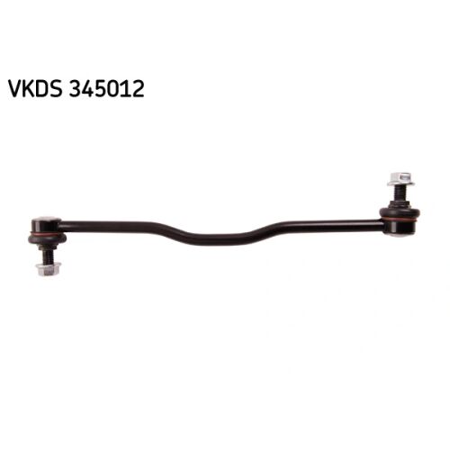 SKF VKDS 345012 függőkar / lengőkar, stabilizátor rúd Opel Signum és Vectra C modellekhez, autóipari futómű alkatrész elölnézete fehér háttéren 