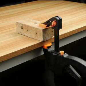 Egykezes fém pillanatszorító, asztalos szorító, gyorsszorító, 43cm