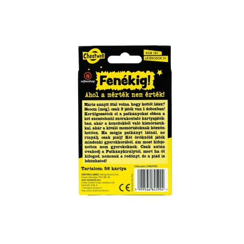Fenékig! partijáték 179725600 - Felnőtt társasjáték