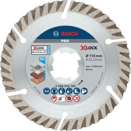 Bosch Professional X-LOCK Gyémánt Vágókorong Ø125 x 22,23 x 2 mm (2db/csomag) 179755326 - Vágókorong