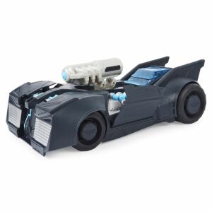 DC Transforming Batmobile toy car, dark blue, with missile launcher - Spin Master