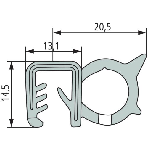 Tömítés 4mm 654921394/25 GRÁNIT 179776277 - Tömítőszalag