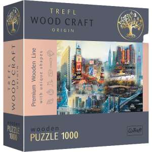 Trefl Wood Craft Puzzle - New York kollázs 1000db 45818245 Puzzle - Város - Épület