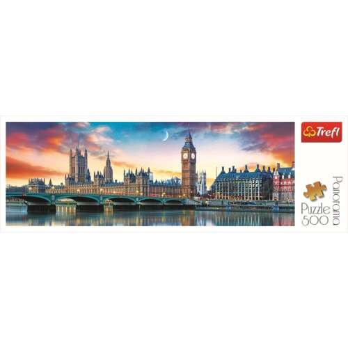 Trefl Panoráma Puzzle - Big Ben és a Westminster-palota 500db
