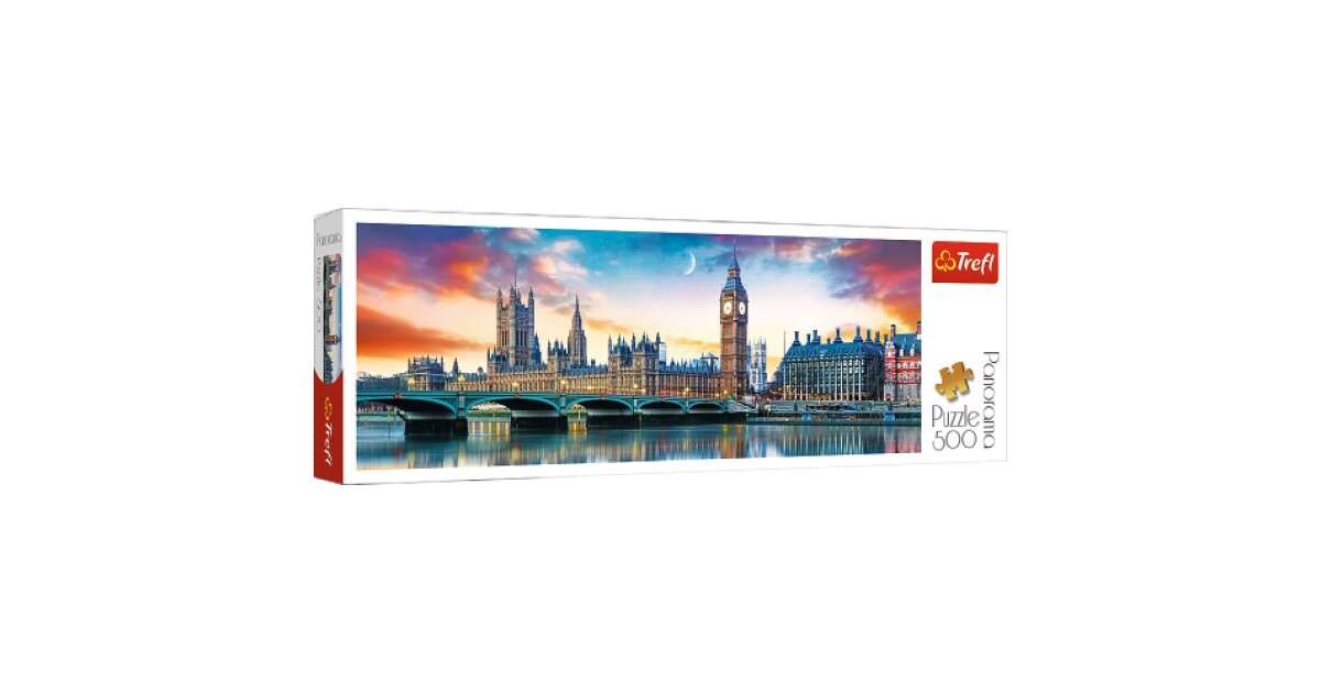 Trefl Big Ben and Palace of Westminster Panorama 500 Piece Jigsaw Puzzle