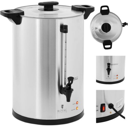 Kávé- és teafőző csappal 20 l 1650 W ezüst 179838012 - Italadagoló
