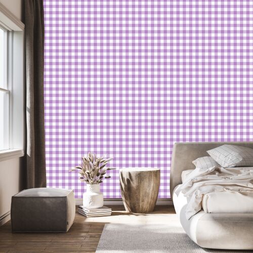 Levendula, fehér és lila mintás tapéta 50x1000 cm 179877164 - Tapéta