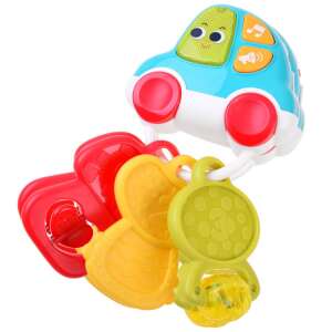 Musical car keychain with keys for babies, developmental toy for sensory play - Rattle