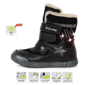 DD Step DD Step csillagos LED fényű magasított szárú bélelt csizma 25 45842209 D.D.Step Utcai - sport gyerekcipő