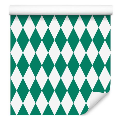 Harlequin Diamonds tapéta kékeszöld, fehér és menta színben 50x1000 cm 179931091 - Tapéta