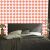Basic Retro Check tapéta, korall, fehér és világos szürke, 50x1000 cm 179935584