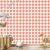Basic Retro Check tapéta, korall, fehér és világos szürke, 50x1000 cm 179935584