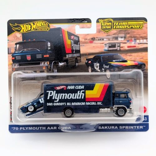 Plymouth AAR Cuda + Sakura Sprinter HW 179998869 - Játék autó